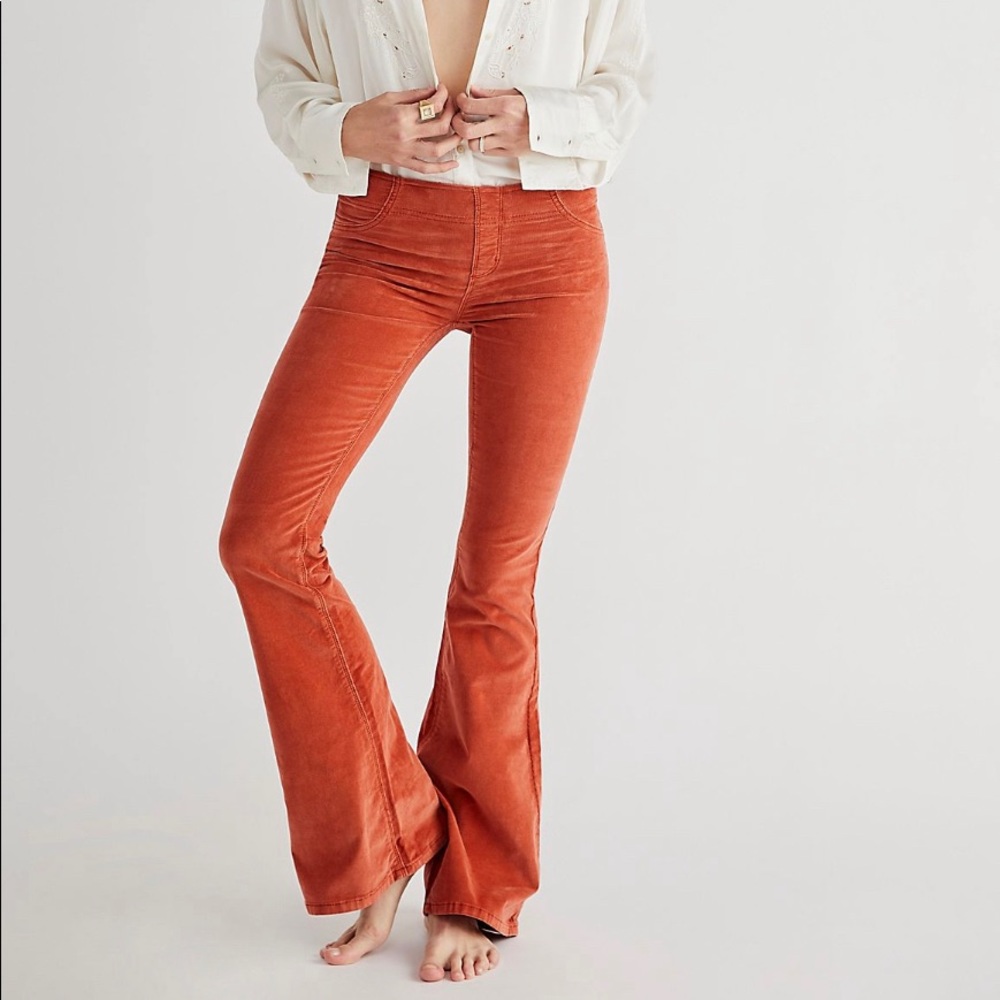 Free People Pull on Corduroy Flare